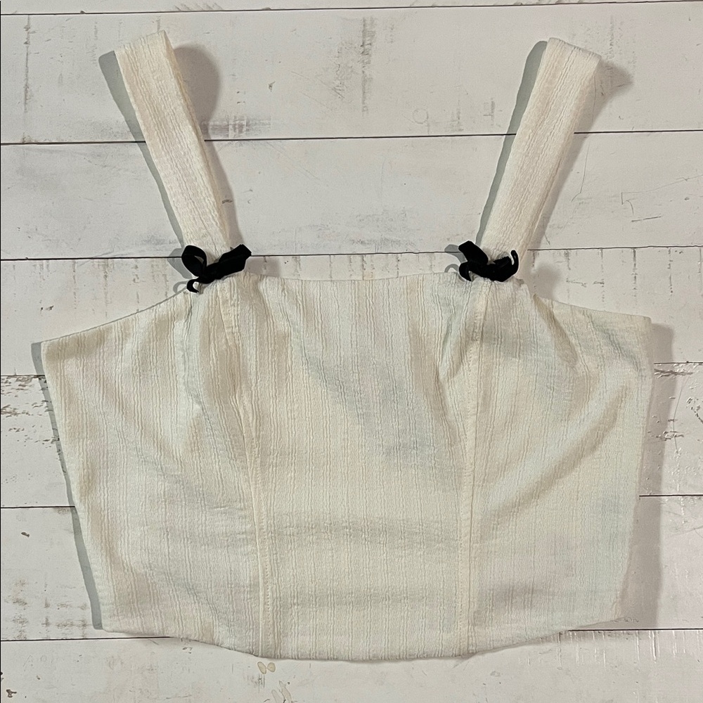 NWT Willow & Root Corset Crop Top